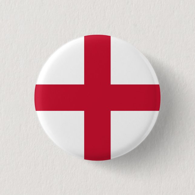 England National Flagga Knapp (Framsida)