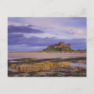 England, Northumberland, Bamburgh slott Vykort