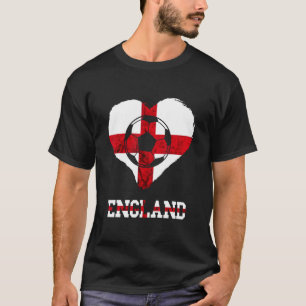 England Ocer Ball Heart St George's Kor Englis T Shirt