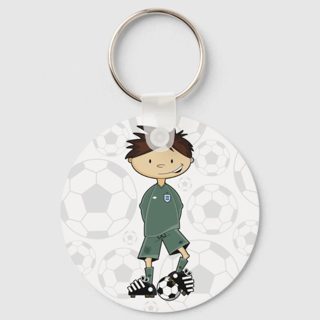 England Ocer Goalkeeper Keychain Nyckelring (Framsida)