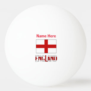 England och engelska flaggan Personlig Pingisboll