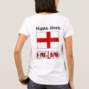 England och engelska flaggan Personlig T Shirt