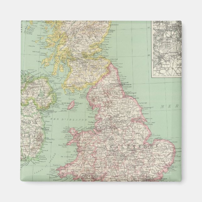 England och Irland Magnet (Framsidan)