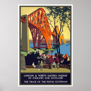 England och Skottland Travel Poster