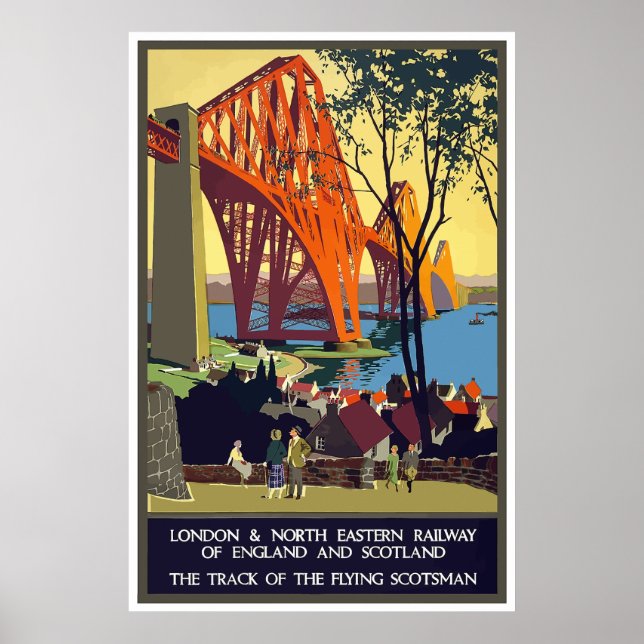 England och Skottland Travel Poster (Framsidan)