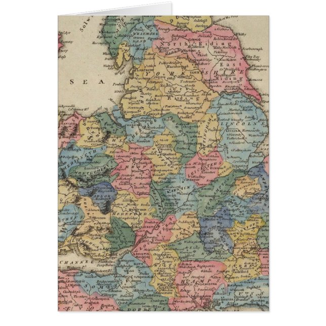 England och Wales 2 Hälsningskort (Framsidan)