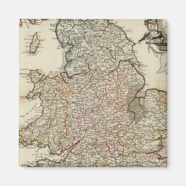 England och Wales 2 Magnet (Framsidan)