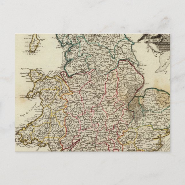 England och Wales 2 Vykort (Framsida)