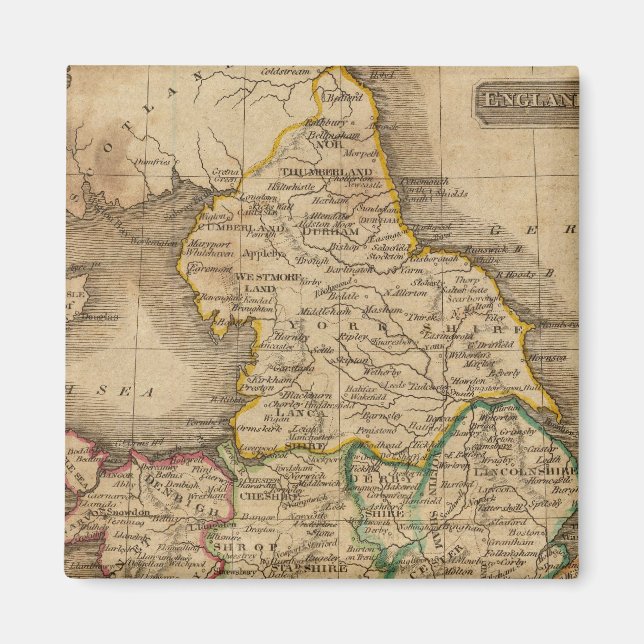 England och Wales 4 Magnet (Framsidan)