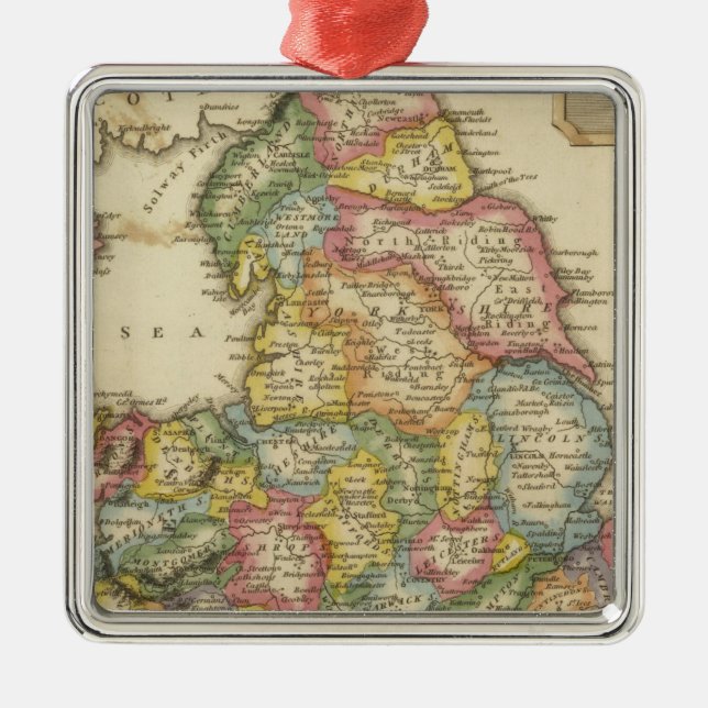 England och Wales Julgransprydnad Metall (Framsidan)
