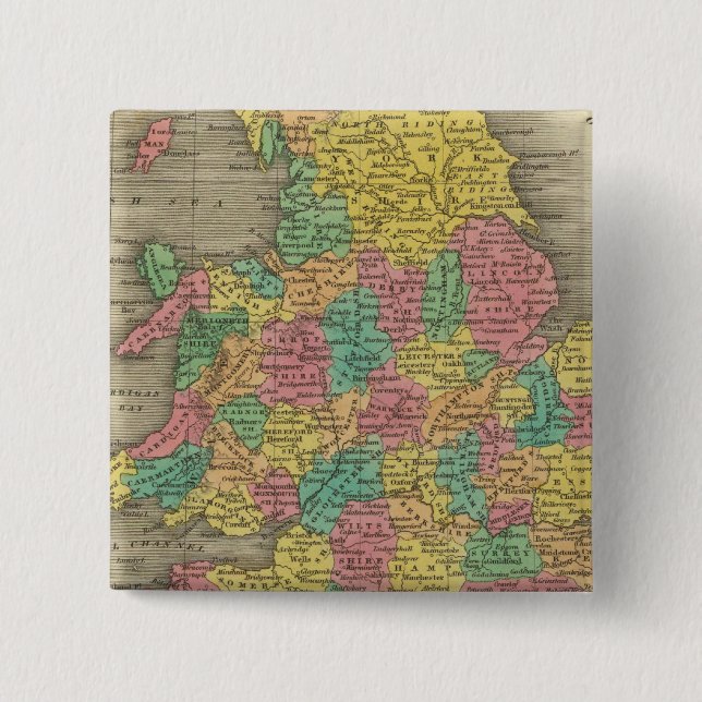England och Wales Knapp (Framsida)