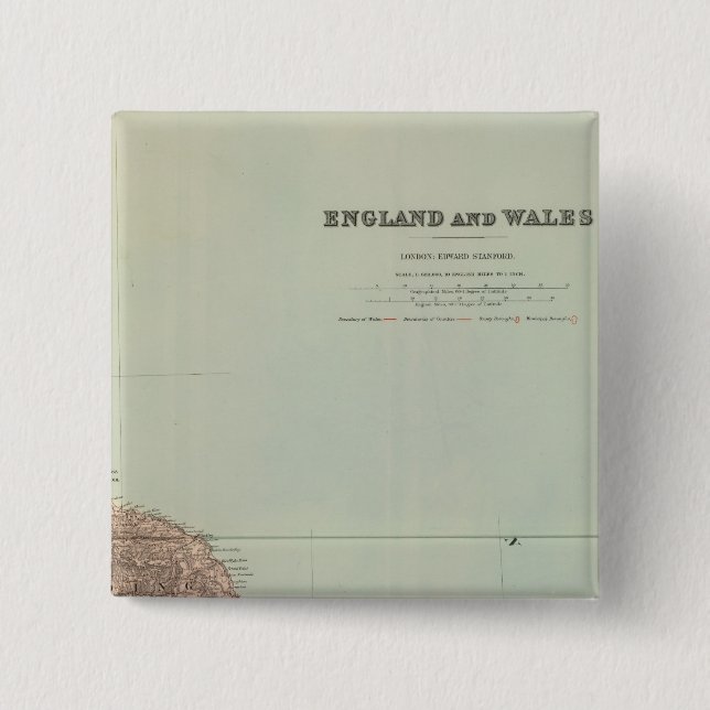 England och Wales Northeast Knapp (Framsida)