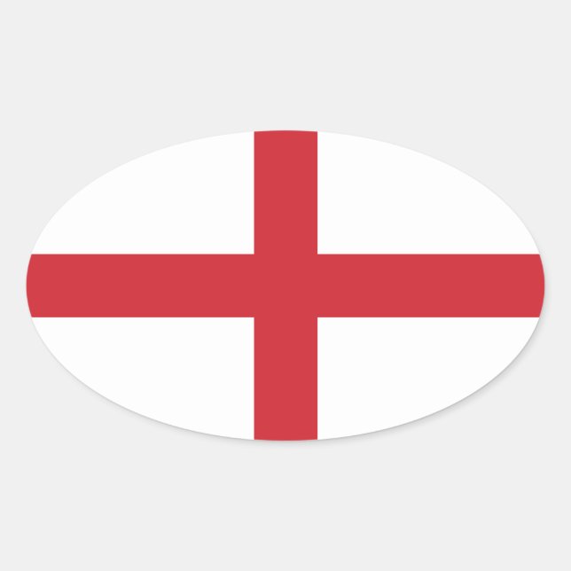 England Ovalt Klistermärke (Framsida)