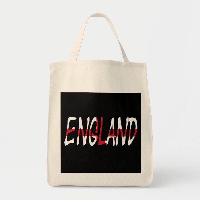 England överlagt på engelska Flagga gtcn Tygkasse (Framsidan)