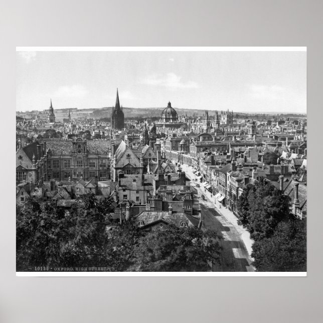 England, Oxford High St. panorama Poster (Framsidan)