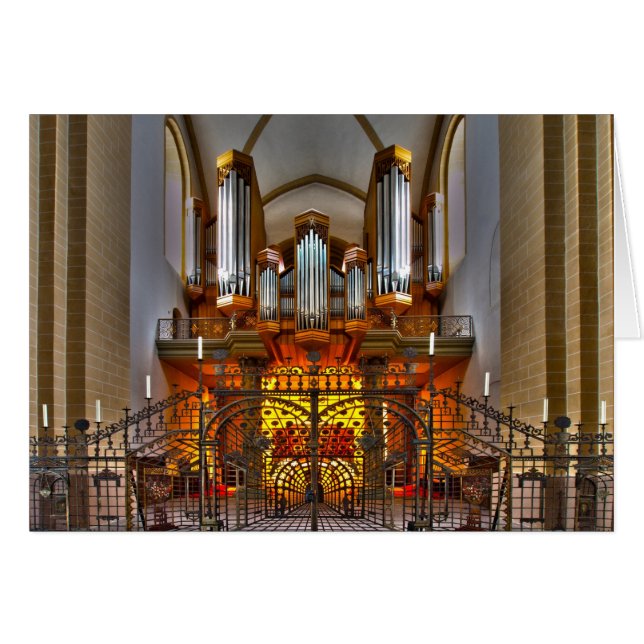 England Pipe Organ Hälsningskort (Framsidan Horizontal)