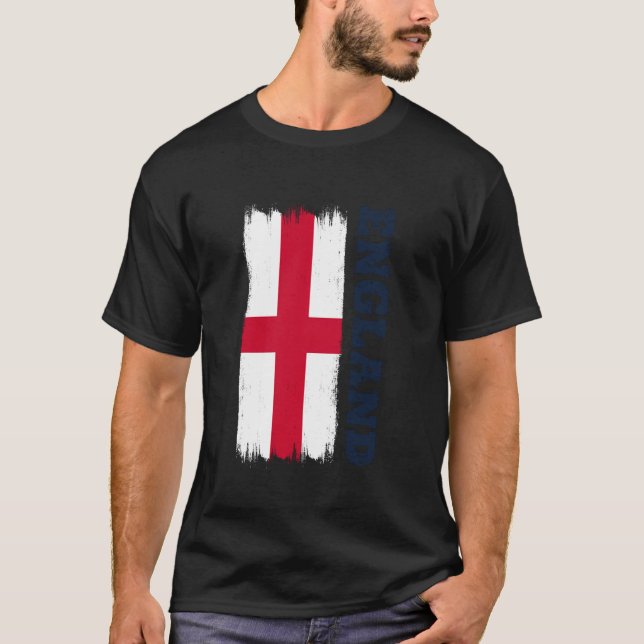 England Present Engelska London Brittiska Storbrit T Shirt (Framsida)
