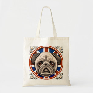 England Pug tobag Tygkasse