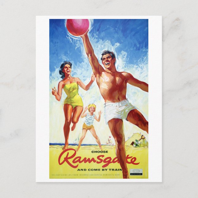 England Ramsgate Restaurerad Vintage Resa Affisch Vykort (Framsida)