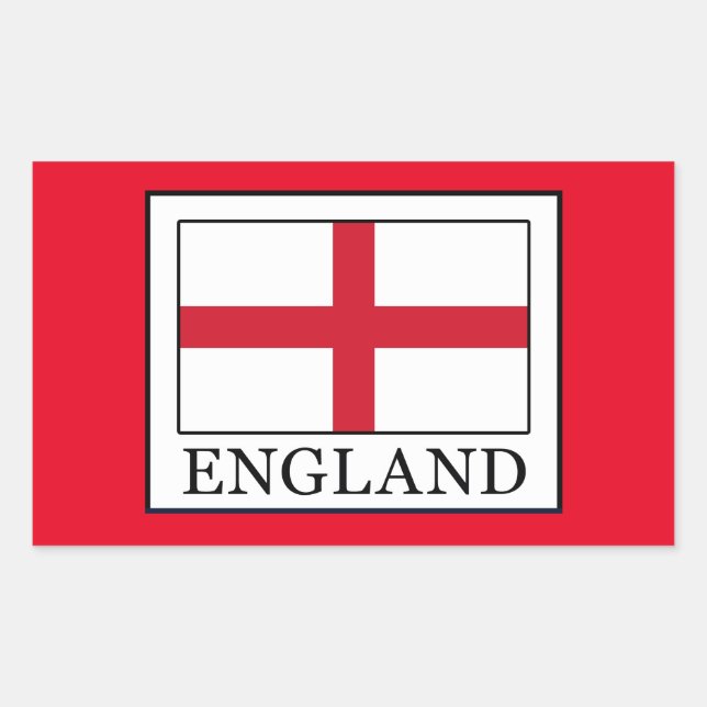 England Rektangulärt Klistermärke (Framsida)