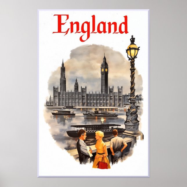 England resa affisch (Framsidan)