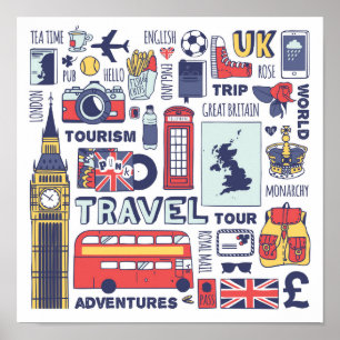 England reser klotter poster