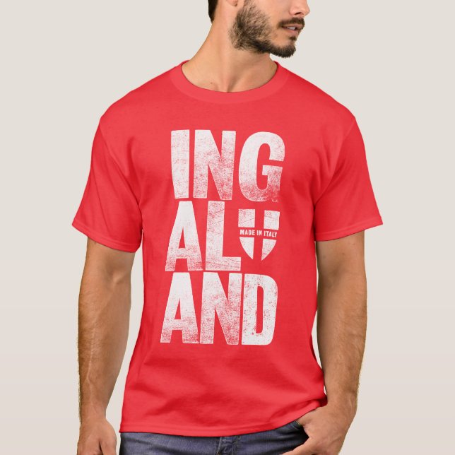 England röda Ingaland Tee Shirt (Framsida)