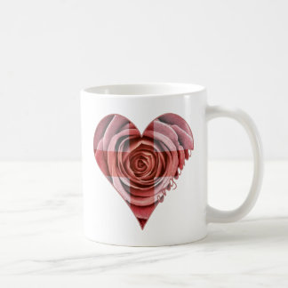 England rosa hjärta kaffemugg