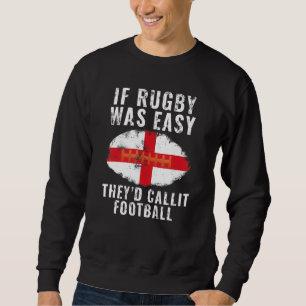 England Rugby The Lejon Lång Ärmad Tröja