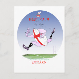 england rugby, tony fernandes vykort