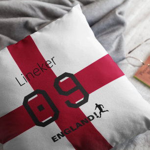 England S:t Georgs kors patriotisk anpassad namn Kudde