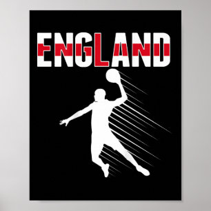 England Sketll Fläkt Jersey Proud English Sport Su Poster