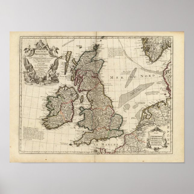England, Skottland, Europa Poster (Framsidan)