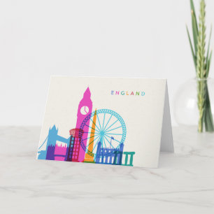 England Skyline Kort