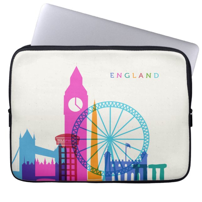 England Skyline Laptop Fodral (Framsidan)