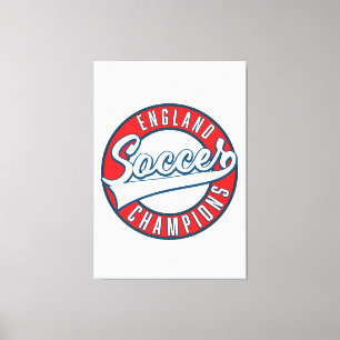 England Soccer Champions logotyp Canvastryck