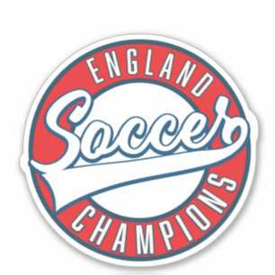 England Soccer Champions logotyp Klistermärken