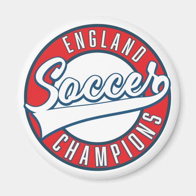 England Soccer Champions logotyp Magnet (Framsidan)