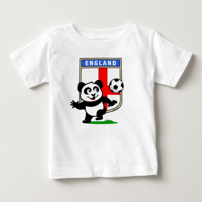 England Soccer Panda (lätta skjortor) Tee Shirt (Framsida)