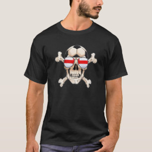 England Soccer Pirater Head English T Shirt