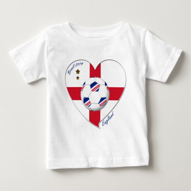"ENGLAND" Soccer Team. Fútbol de Inglaterra 2014 Tee (Framsida)