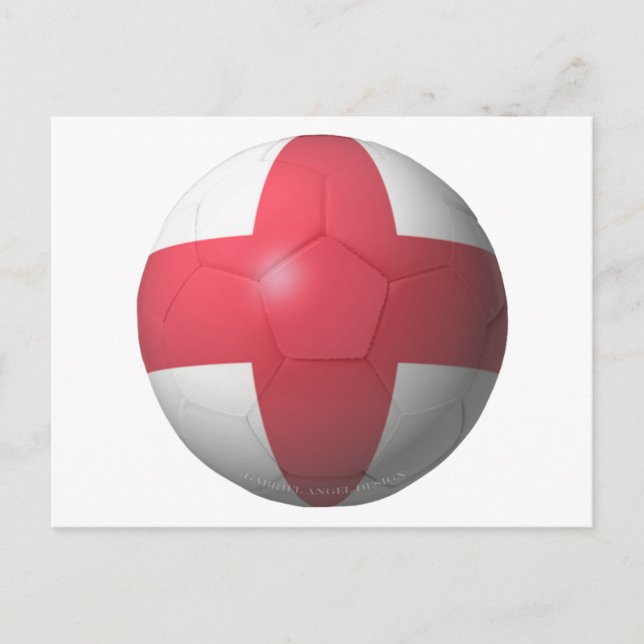 England Soccer Vykort (Framsida)