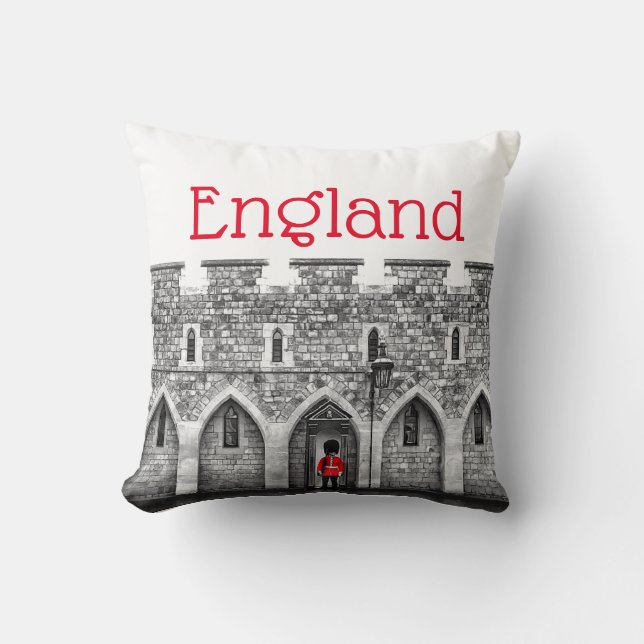 England Soldier Cushion Kudde (Framsida)