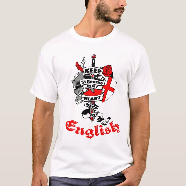 ENGLAND ST GEORGE TSHIRT TEE SHIRT (Framsida)