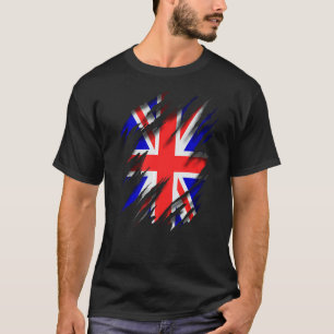 England Storbritannien Gbr Gb Union Jack Flagga T Shirt