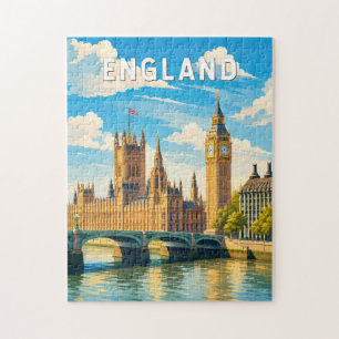 England Storbritannien Illustration Resa Konst Pussel