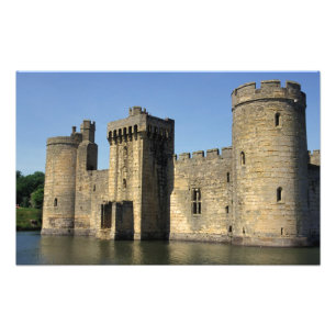England, Sussex, Bodiam Castle. Fototryck