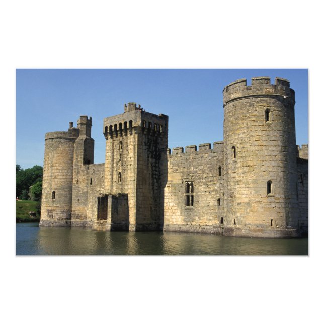 England, Sussex, Bodiam Castle. Fototryck (Framsidan)