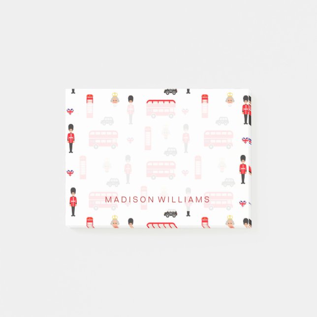 England symbolmönster post-it block (Framsida)