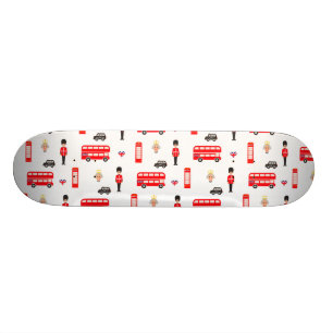 England symbolmönster skateboard bräda 19,5 cm